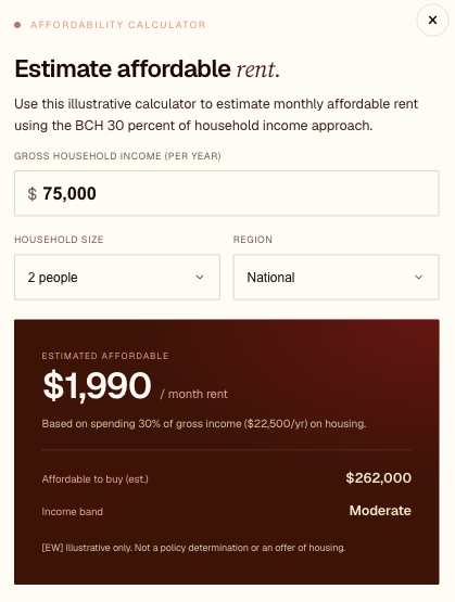 Affordability Calculator